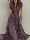 Marina | Abito Lungo In Chiffon
