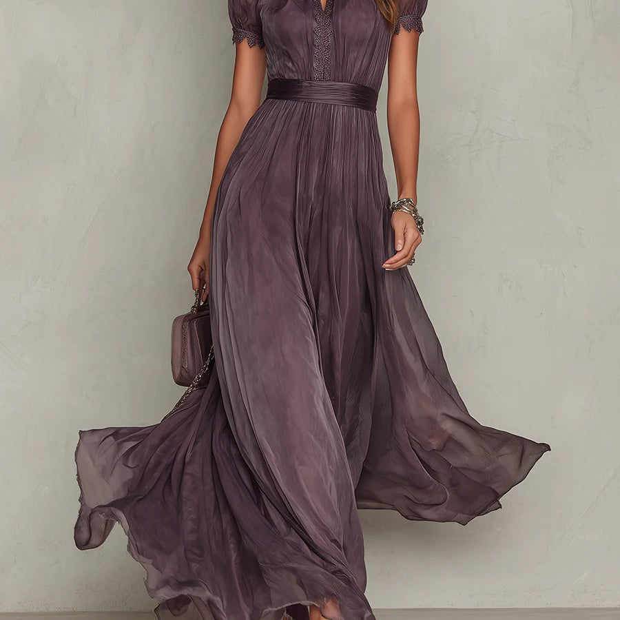 Marina | Abito Lungo In Chiffon