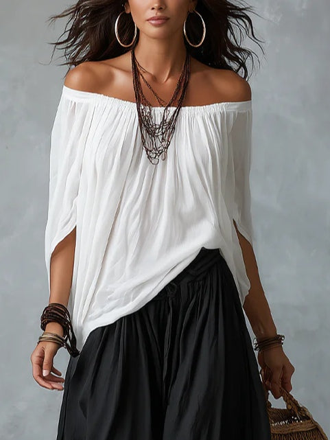 Aaliyah | Flowy Off-Shoulder Set