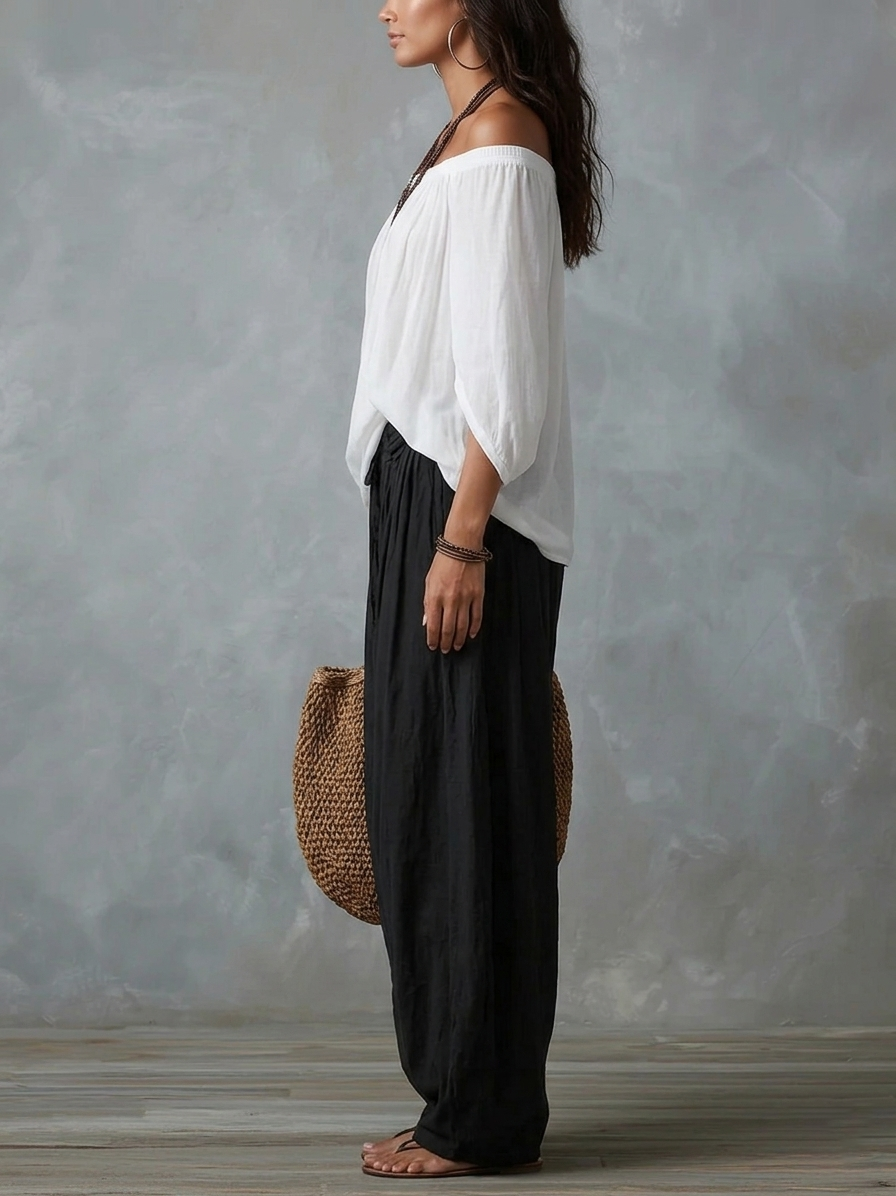 Aaliyah | Flowy Off-Shoulder Set