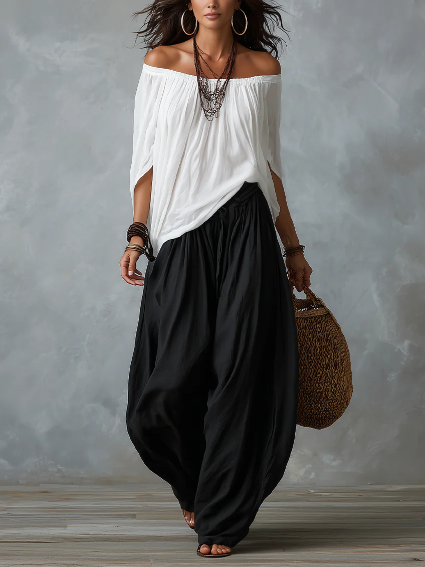 Aaliyah | Flowy Off-Shoulder Set