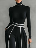Marta - Top and Wide-Leg Pants Set with Belt