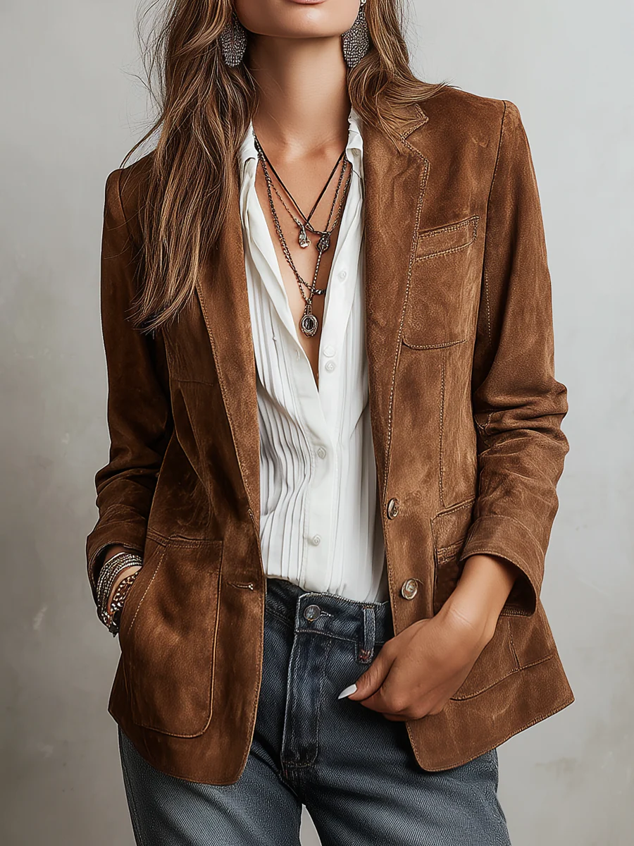 Lucia | Blazer Vintage Marrone