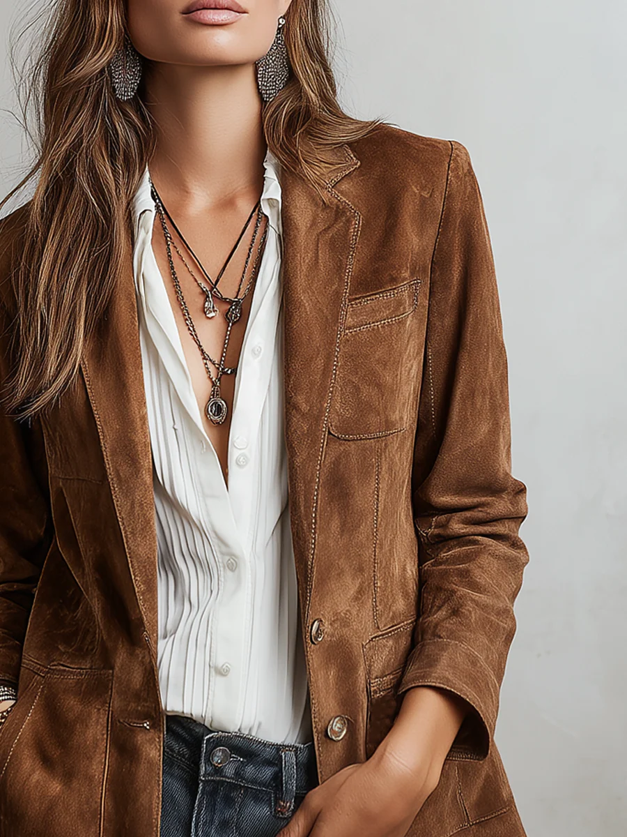 Lucia | Blazer Vintage Marrone