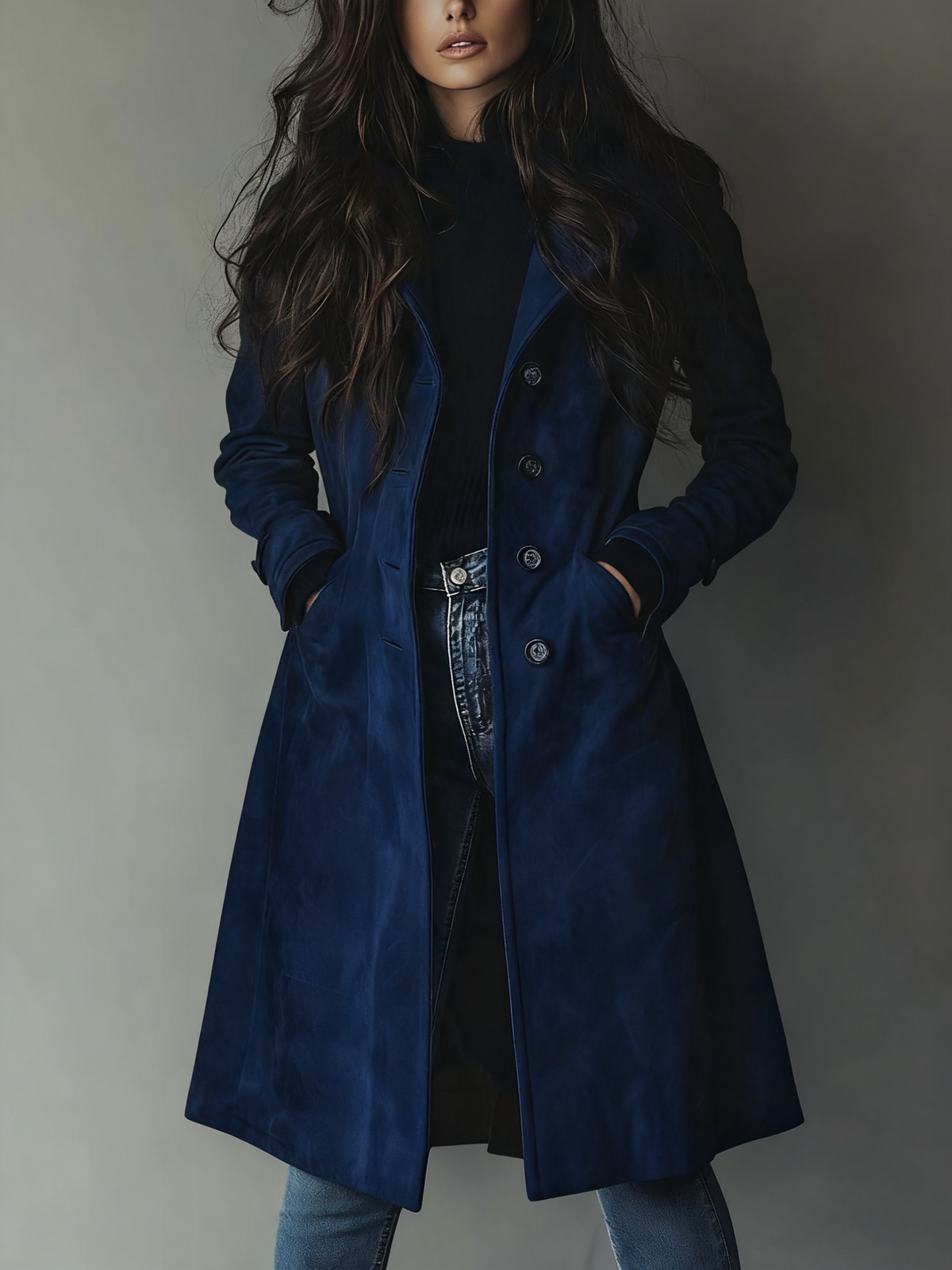 Eloisa | Trench Vintage in Scamosciato