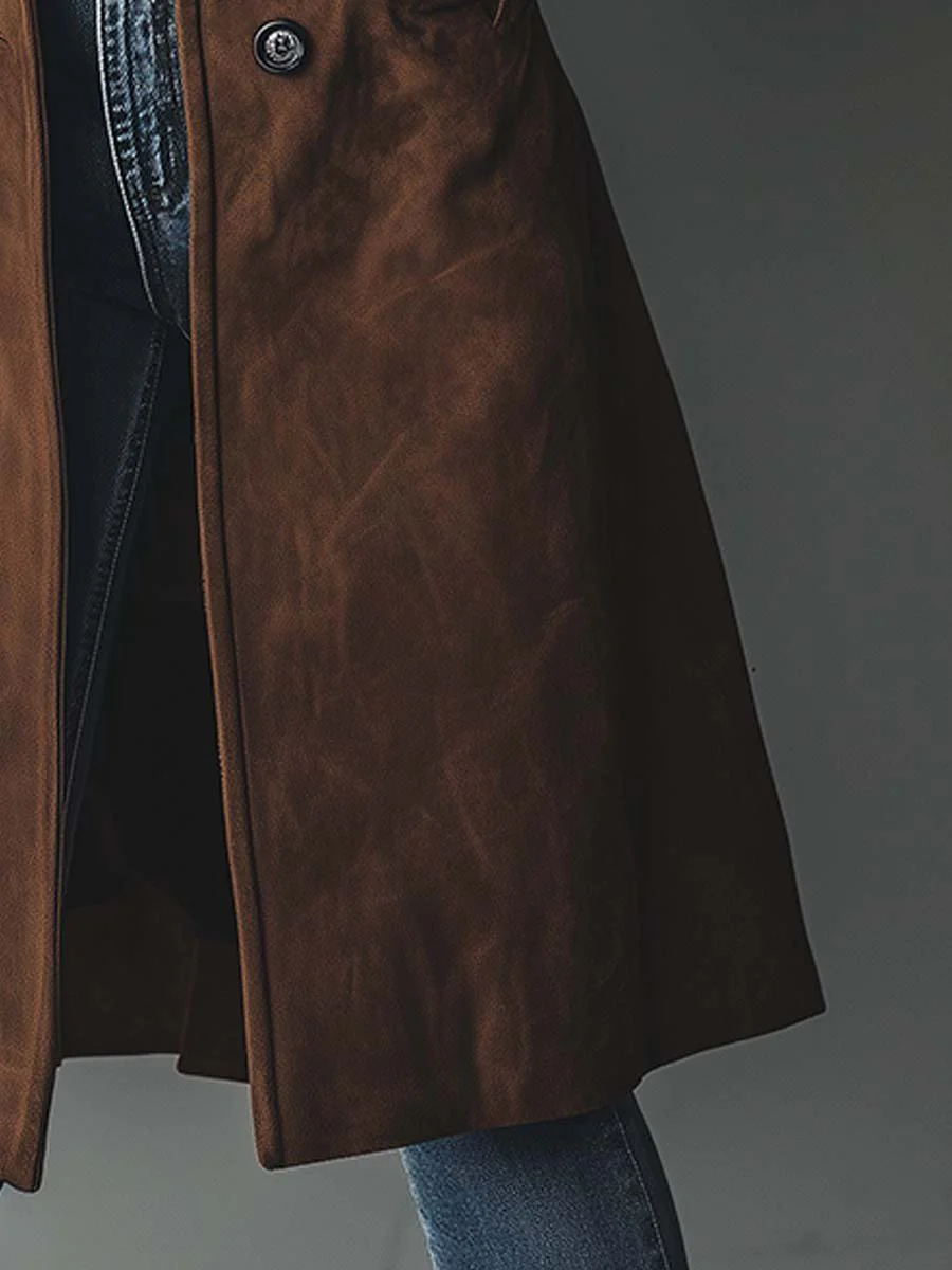 Eloisa | Trench Vintage in Scamosciato