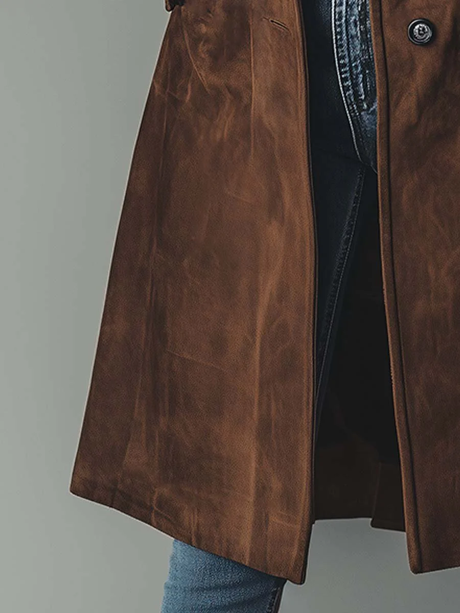 Eloisa | Trench Vintage in Scamosciato