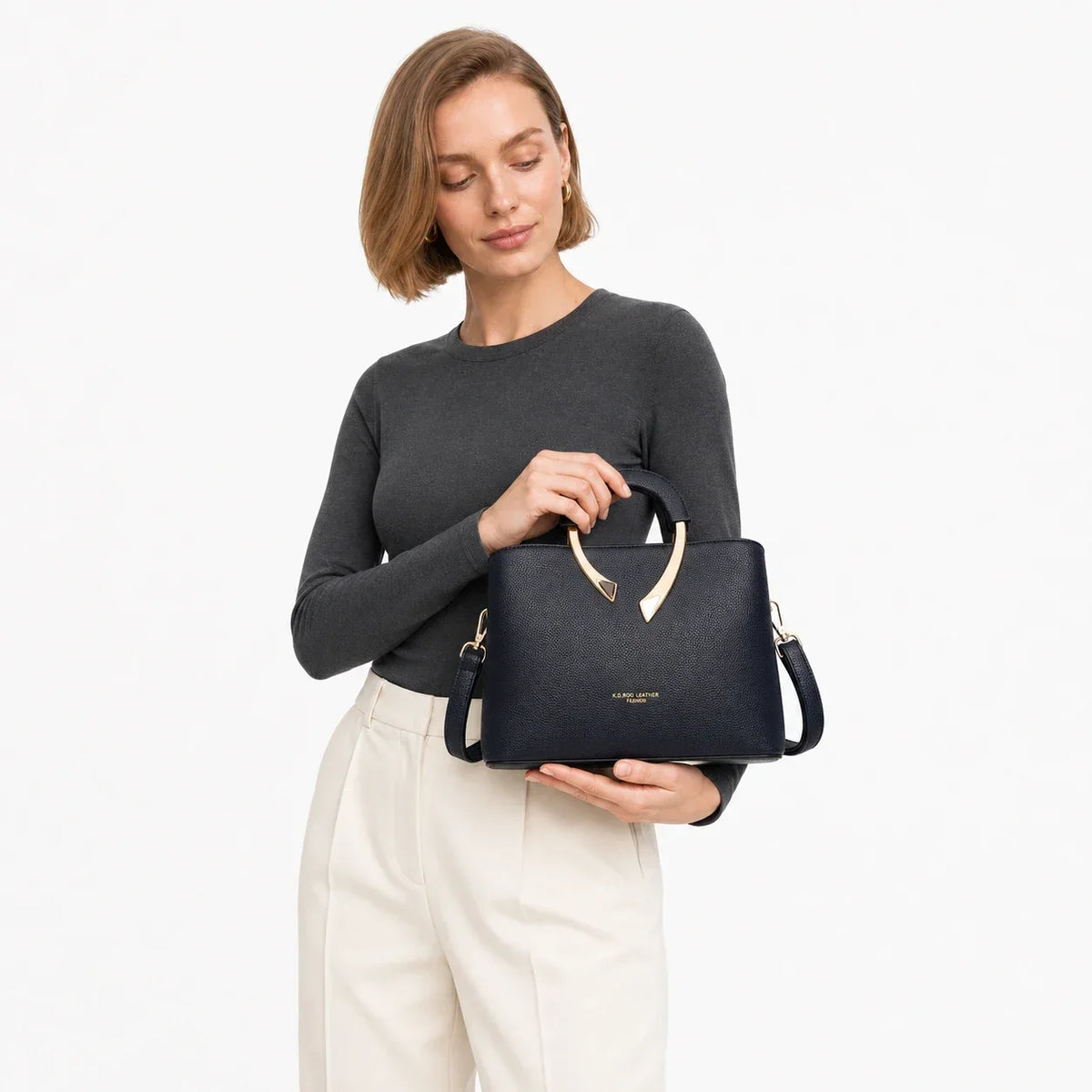 BORSA A TRACOLLA IN PELLE - UIVA