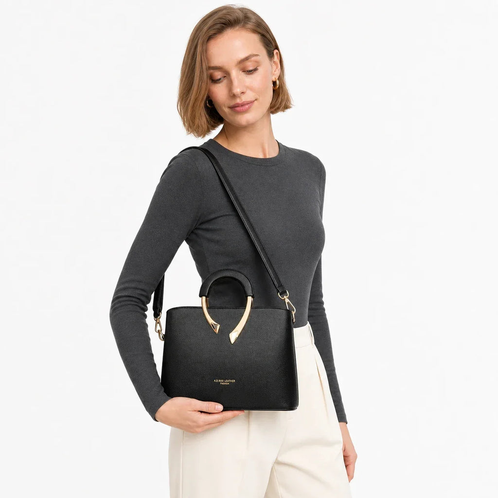 BORSA A TRACOLLA IN PELLE - UIVA