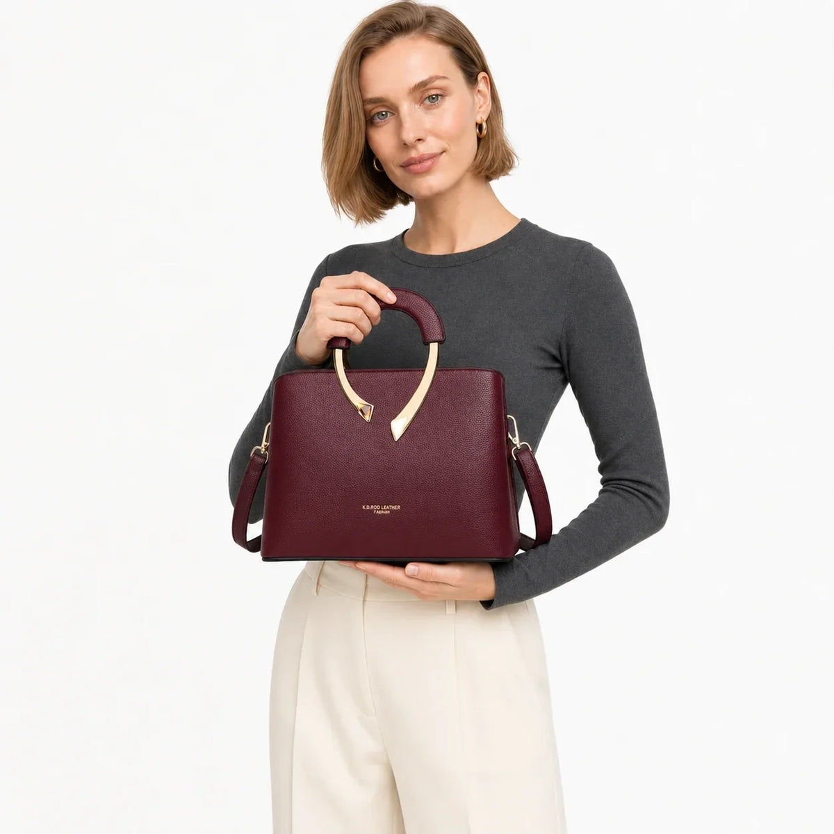 BORSA A TRACOLLA IN PELLE - UIVA