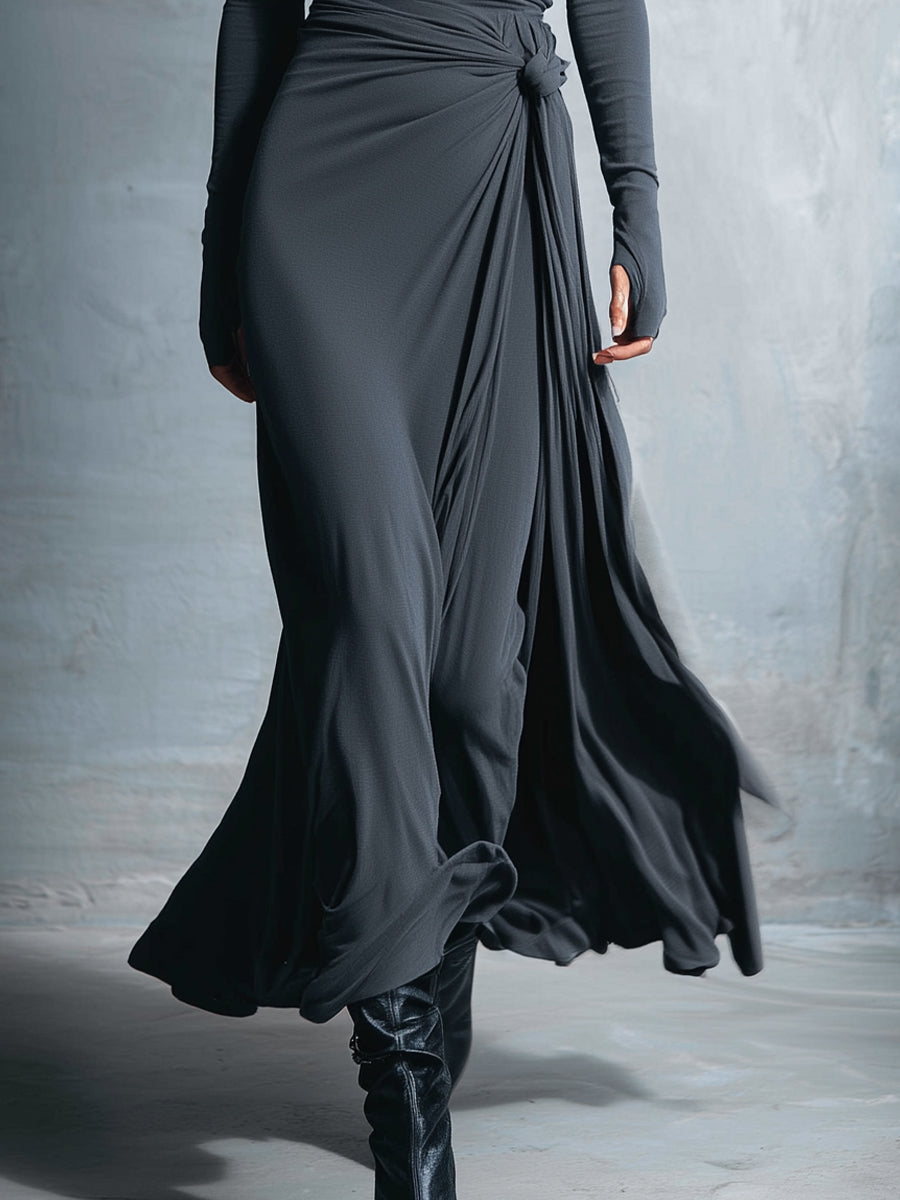 Naomie | Side-Knot Maxi Dress