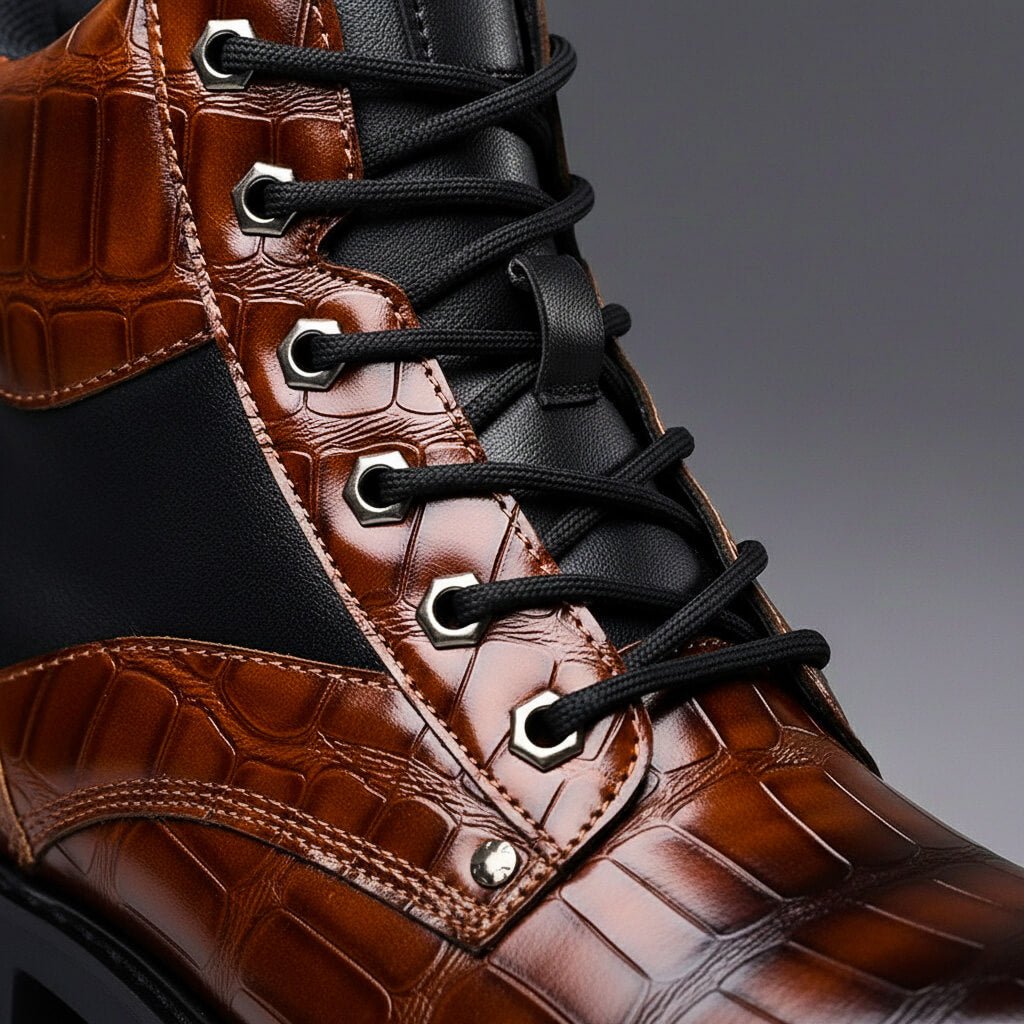 Chase | Stivali in Pelle Goffrata