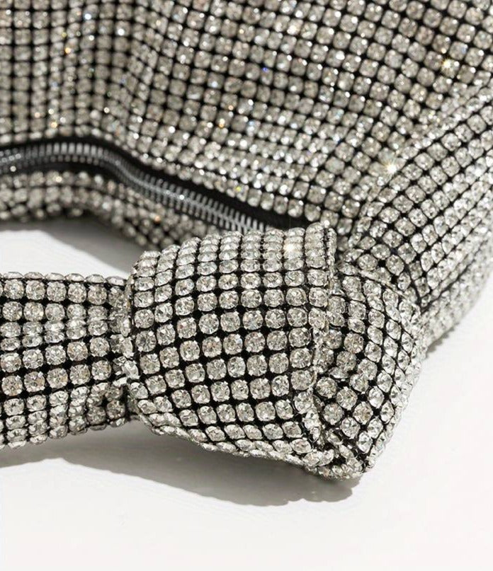 BORSA BAGUETTE GLITTERATA - FABIANA