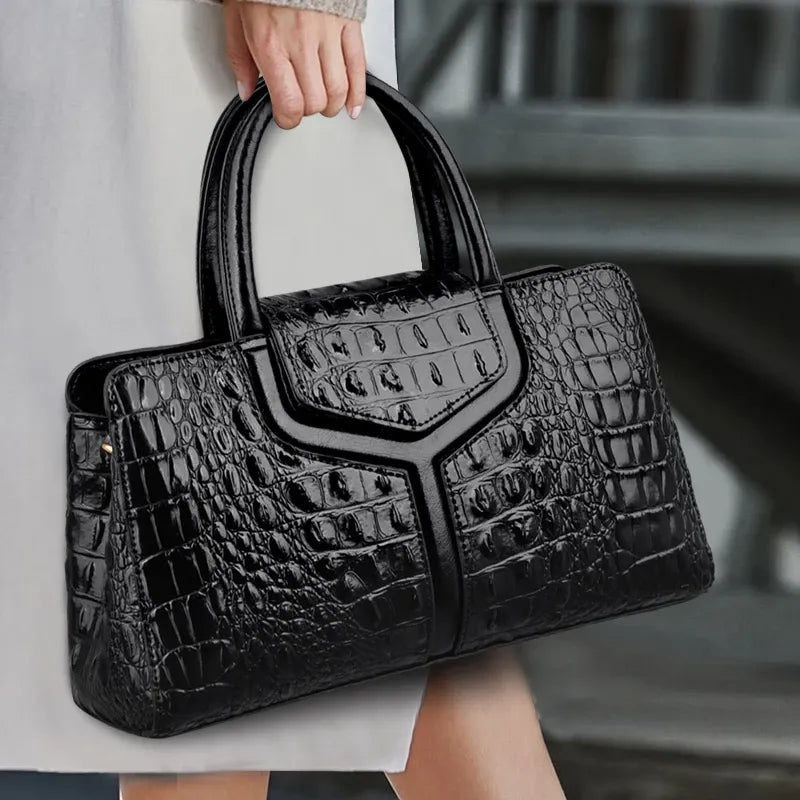 BORSA IN PELLE - CROCK