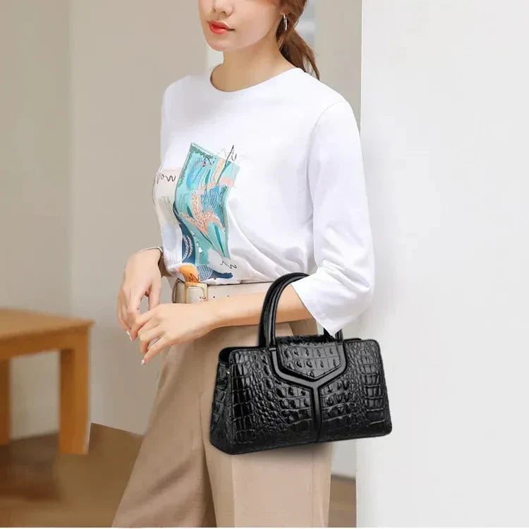 BORSA IN PELLE - CROCK
