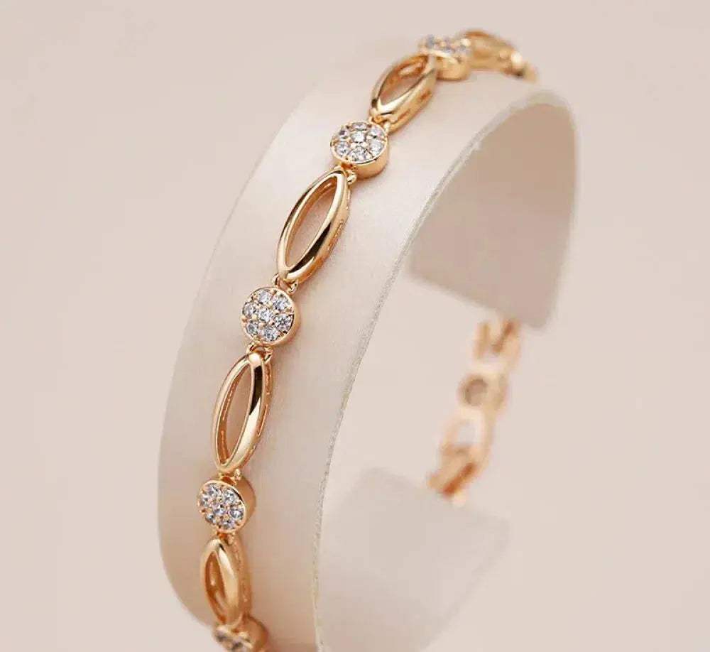 Socorro - Elegant Gold Bracelet with Cubic Zirconia