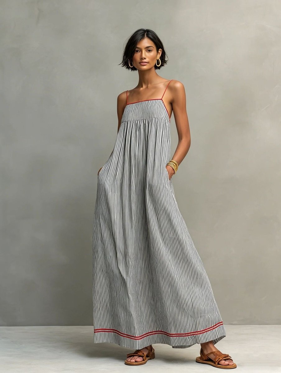 Livia | Elegant sleeveless maxi dress
