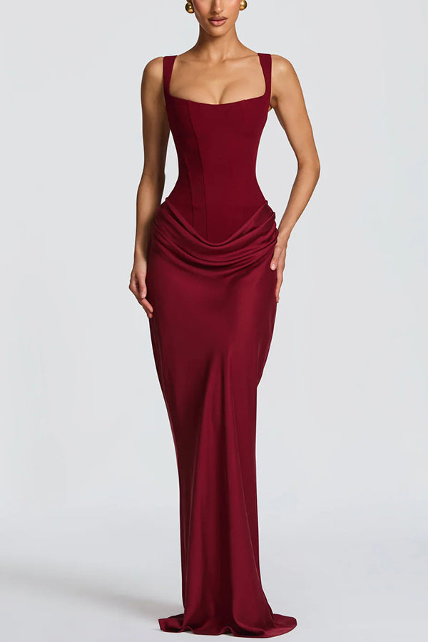 Éléonore | Vestido largo con escote cuadrado