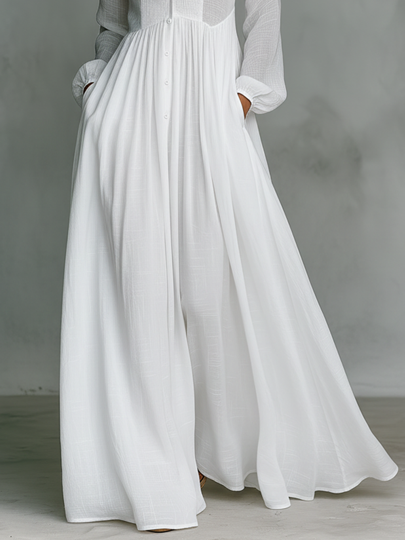 Maxi Cotton and Linen Dress