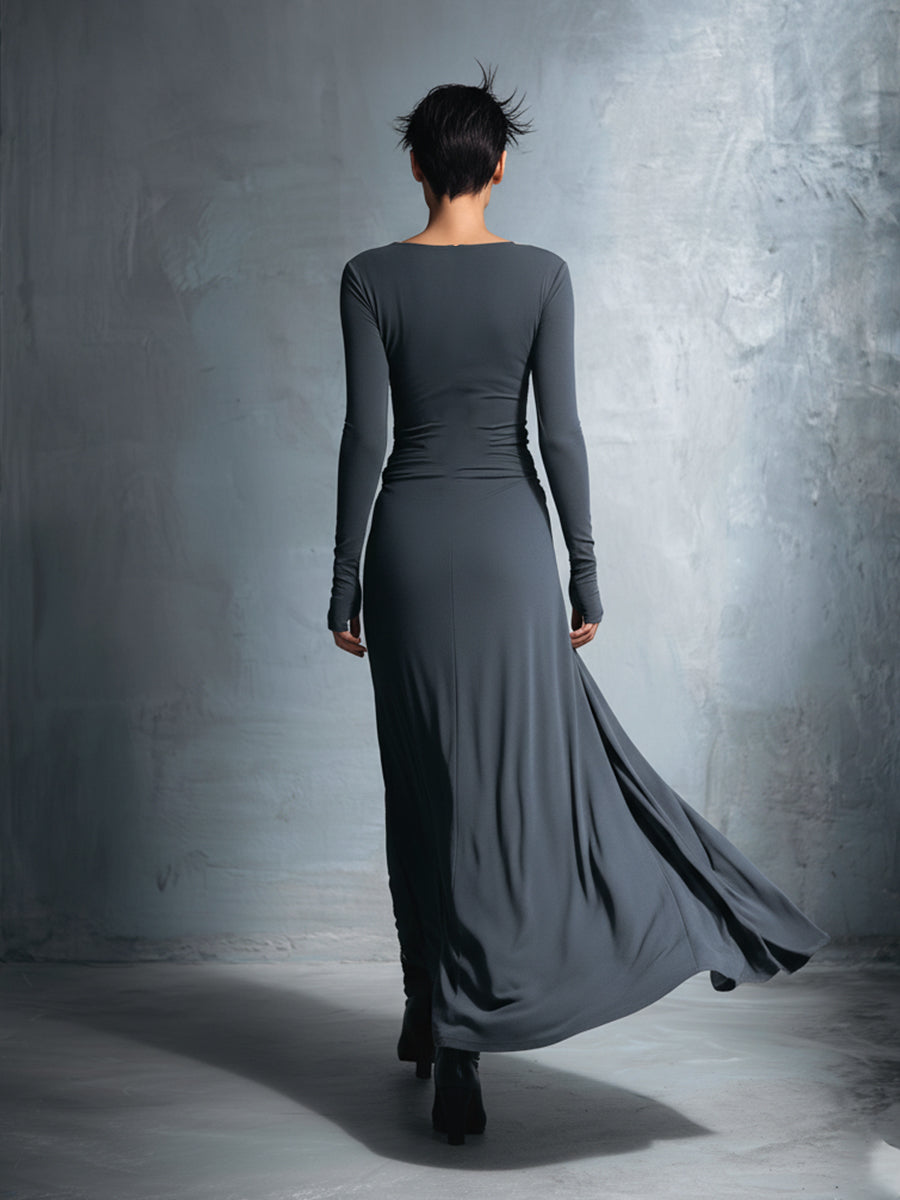 Naomie | Side-Knot Maxi Dress