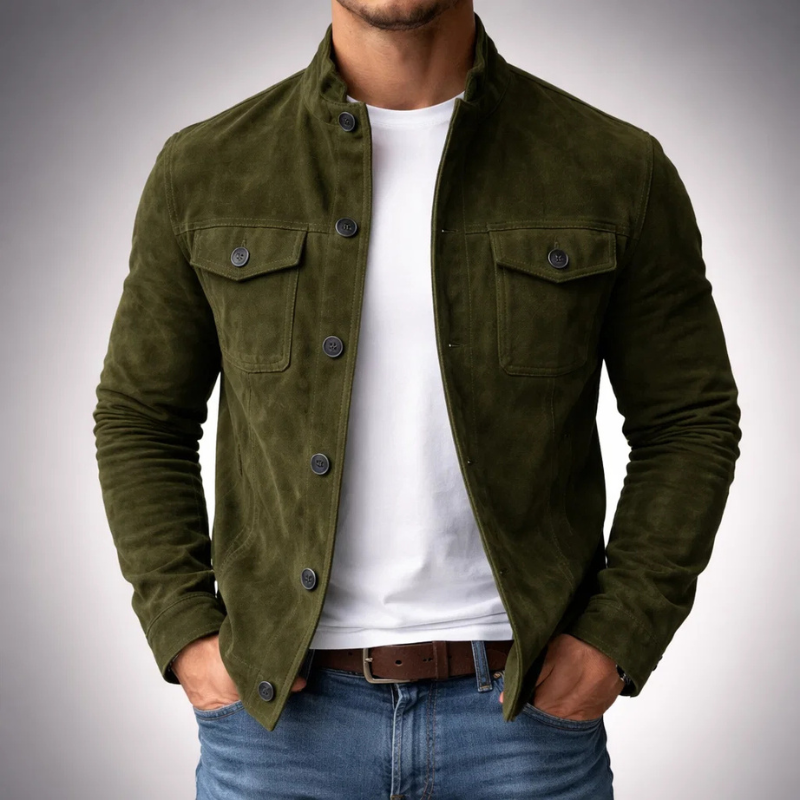 Tommaso | Premium Suede Bomber Jacket