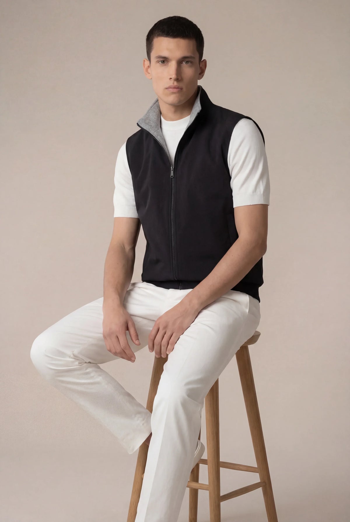 Black thermal vest