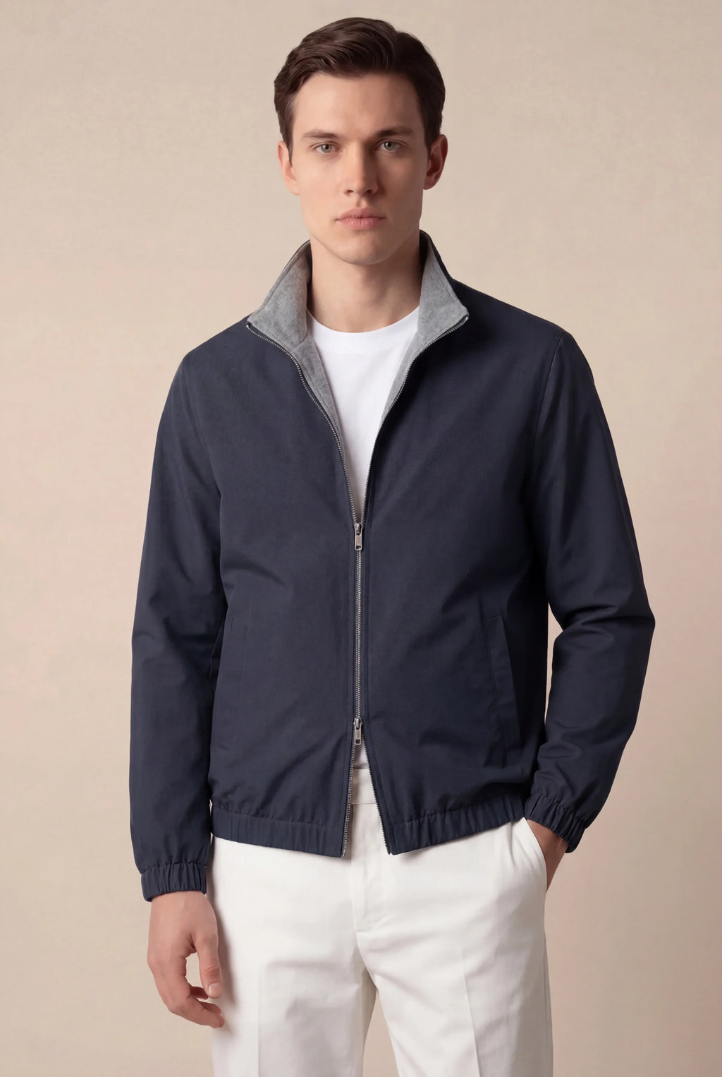 Navy blue technical jacket