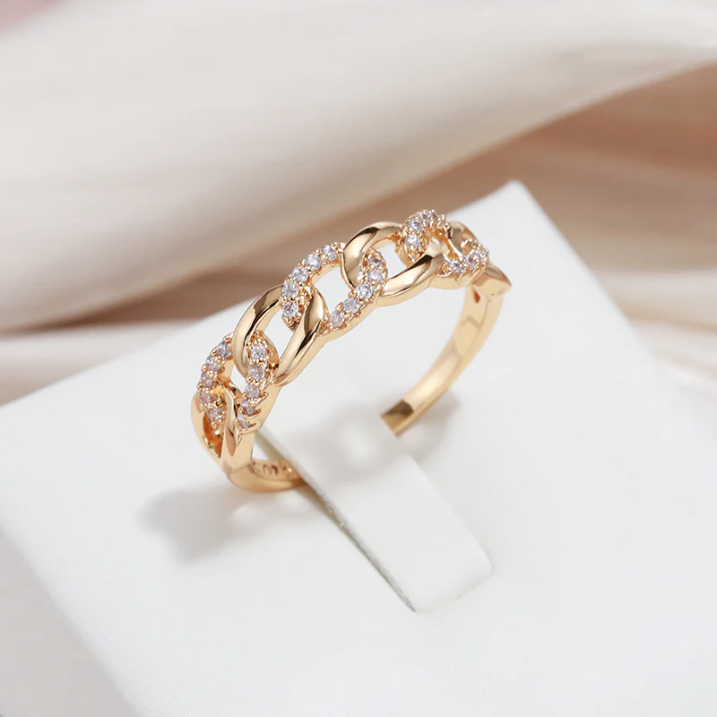 Fatima - Chic Mesh Gold Ring