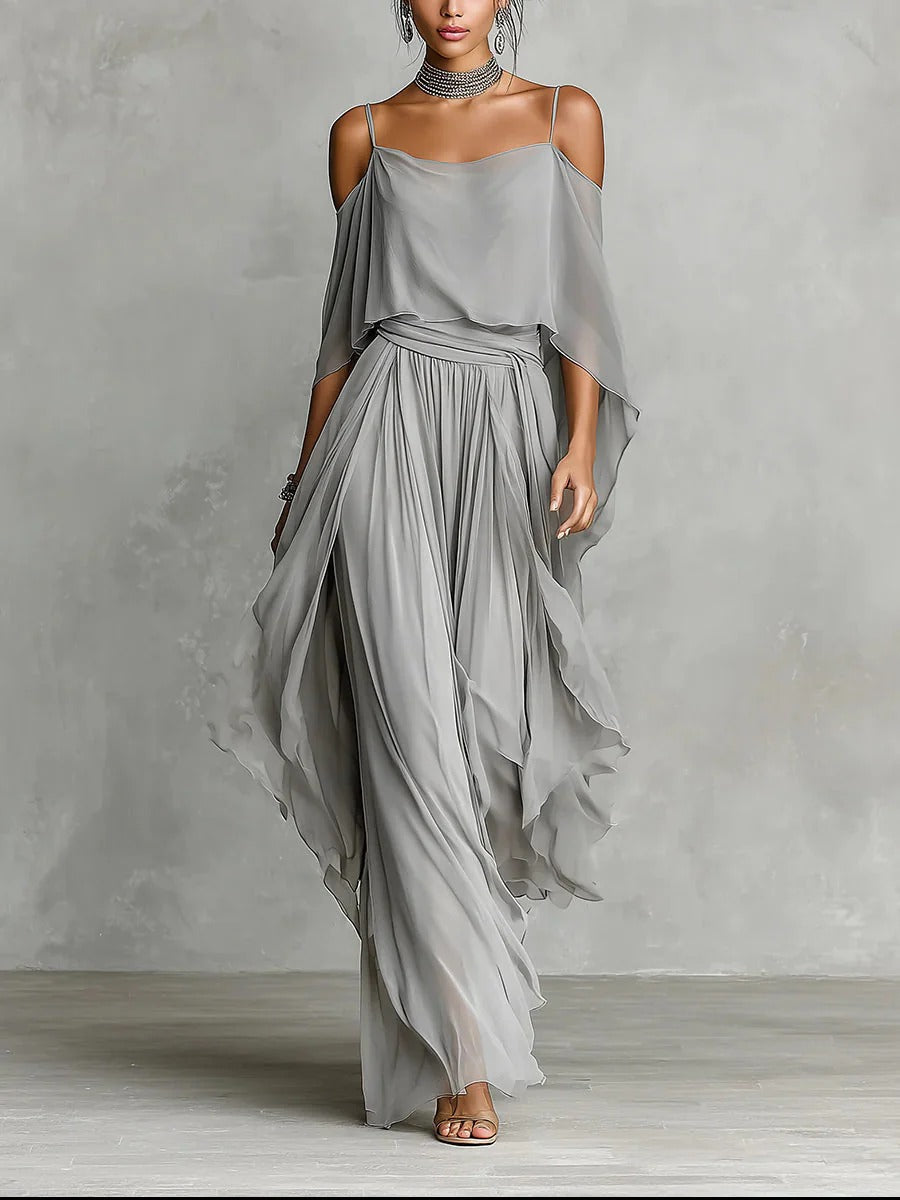 Isabela | Gray Flowy Set