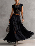 Juliette | Lace Top and Pleated Chiffon Skirt Set