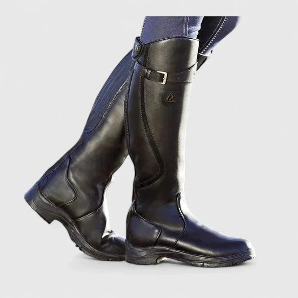 Joyce | Women's Orthopedic Knee High Riding Boots with Buckle Strap