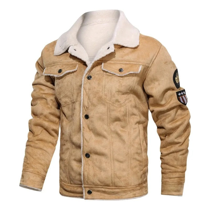 Nicolò | Fleece-Lined Leather Jacket