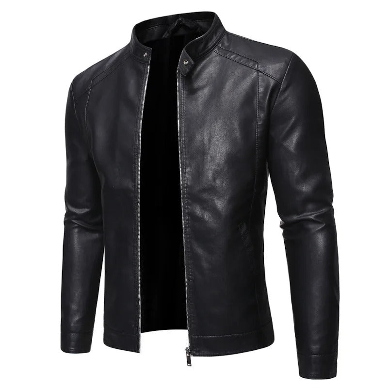 Gabriele | High-Collar Leather Jacket