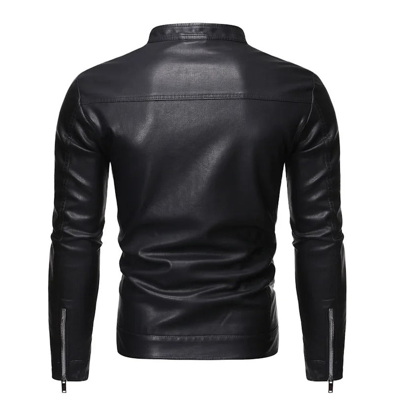Gabriele | High-Collar Leather Jacket