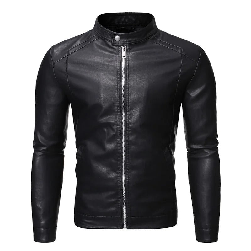 Gabriele | High-Collar Leather Jacket