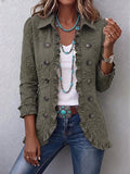 Mara | Giacca Utilitaria Ricamata con Fiori Bohemien