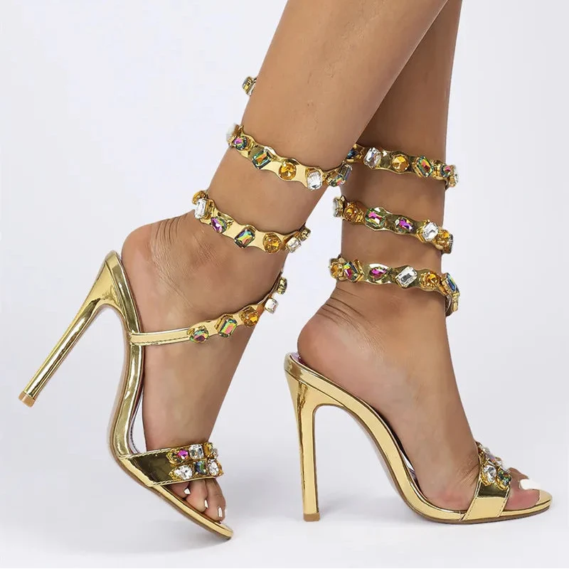 Serafina™ – Sandalias joya envolventes