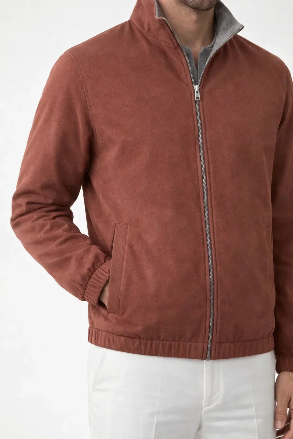 Terracotta technical jacket