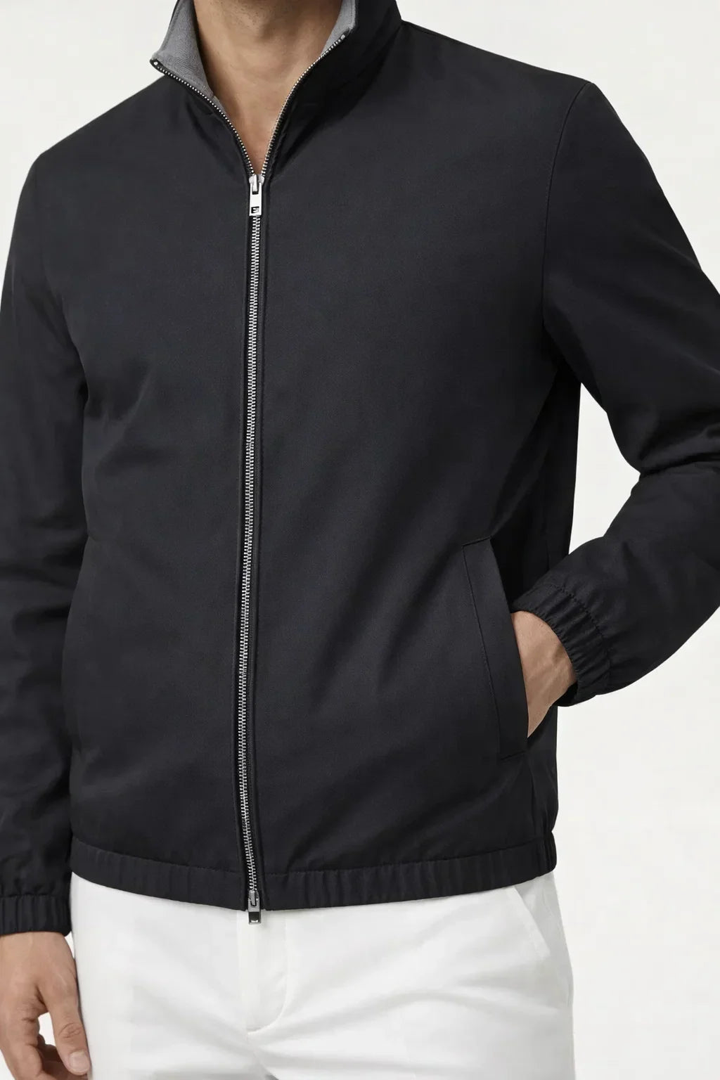 Black technical jacket