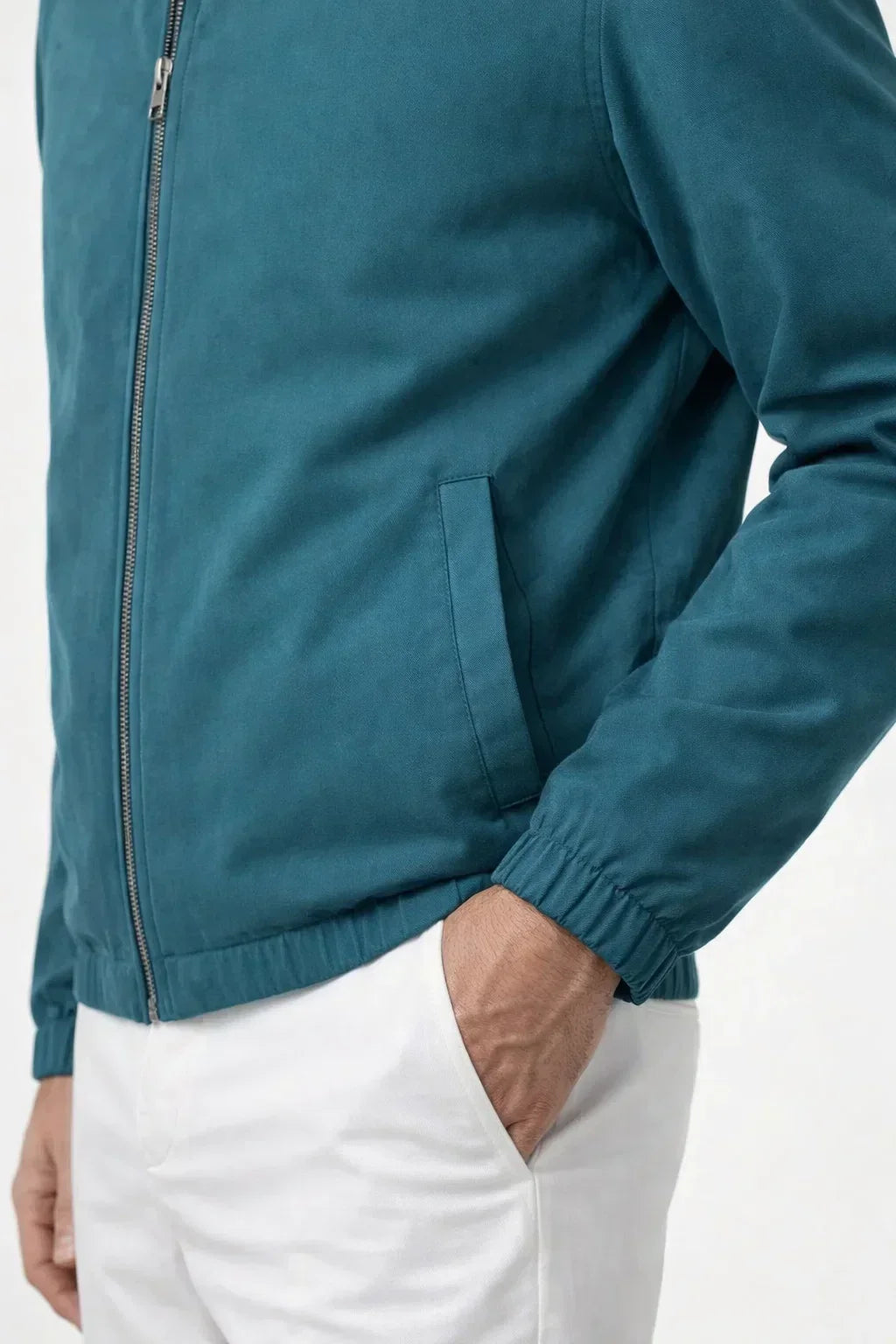 Teal technical jacket